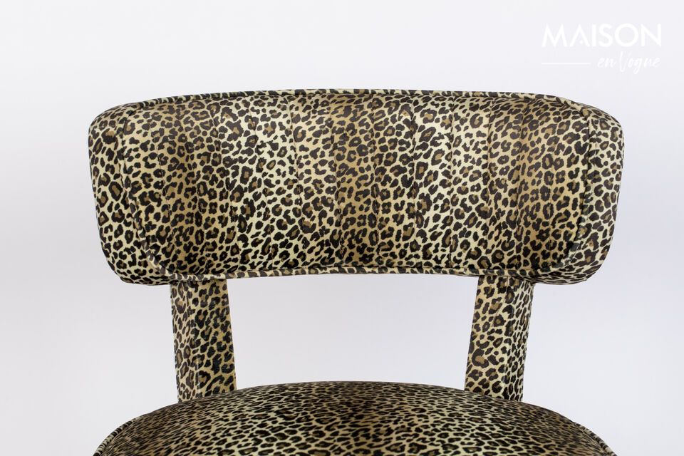 Panther multicolored fabric armchair - 8