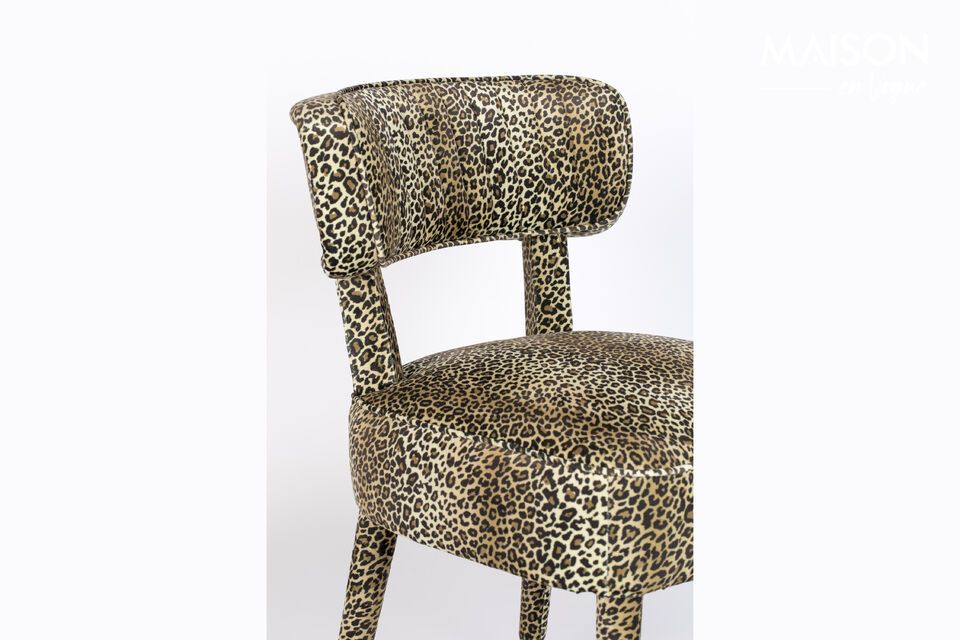 Panther multicolored fabric armchair - 11