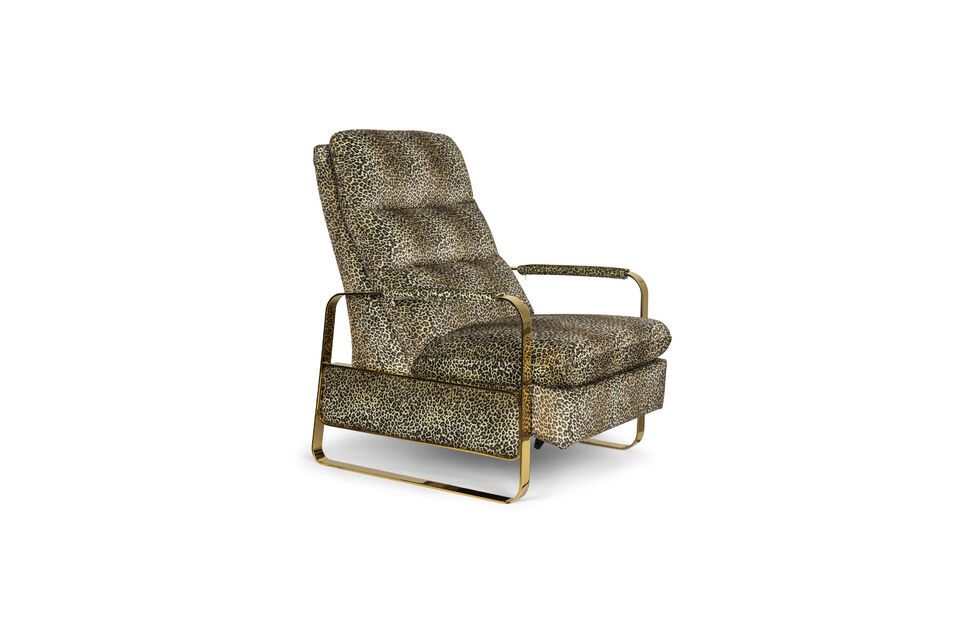 Panther recliner in multicolored fabric - 11