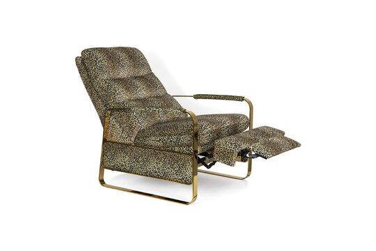 Panther recliner in multicolored fabric