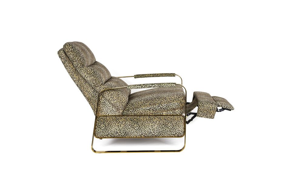 Panther recliner in multicolored fabric - 18