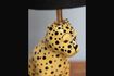 Miniature Panther table lamp in yellow stoneware 3