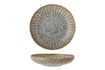 Miniature Pasta plate in beige stoneware Fleur 2