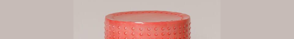 Material Details Pastel pink metal stool