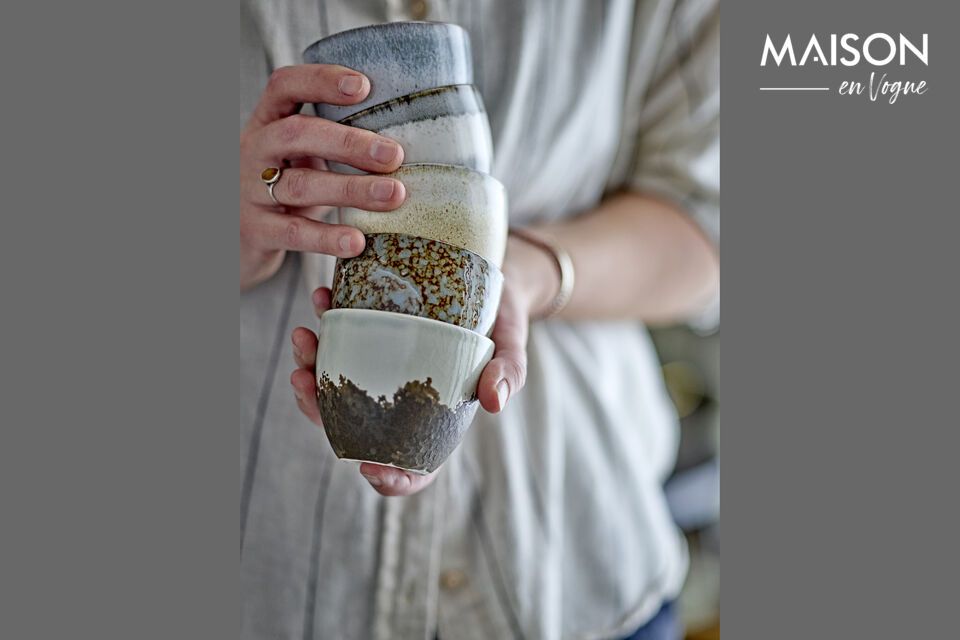 An elegant and unique stoneware mug for everyday use.