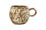 Miniature Paula brown tortoiseshell stoneware mug Clipped