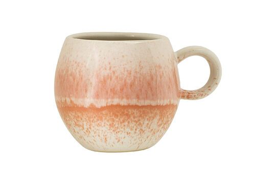 Paula orange stoneware mug Clipped