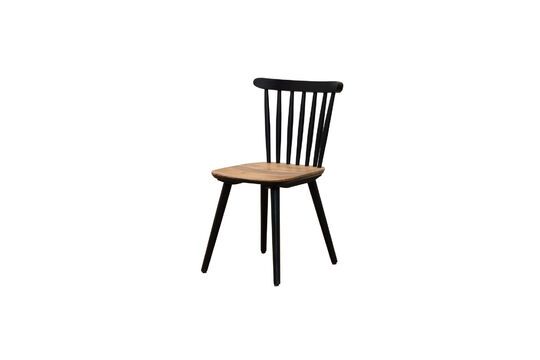 Paulin black wooden chair Clipped