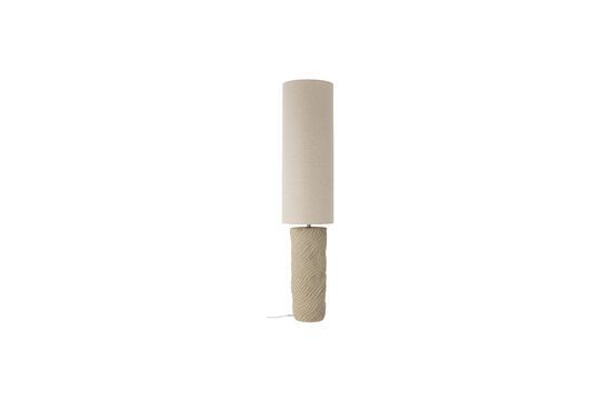 Payah beige stoneware floor lamp Clipped