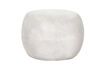 Miniature Pebble small outdoor stool in white clay 3