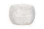 Miniature Pebble small outdoor stool in white clay Clipped