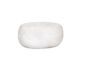 Miniature Pebble white clay outdoor stool Clipped