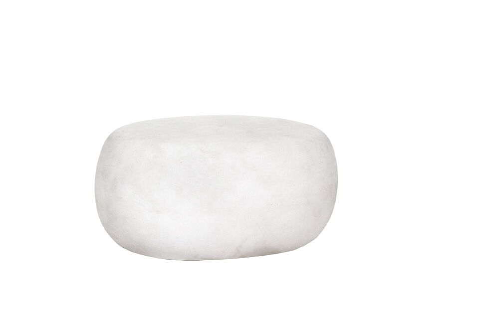 Discover the perfect combination of style and functionality with our Pebble white clay outdoor stool