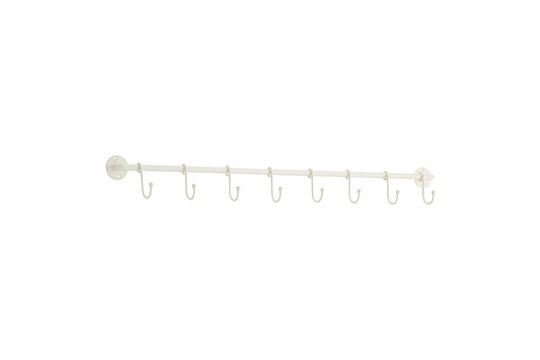 Pelawi 8-hook cream iron coat hook Clipped