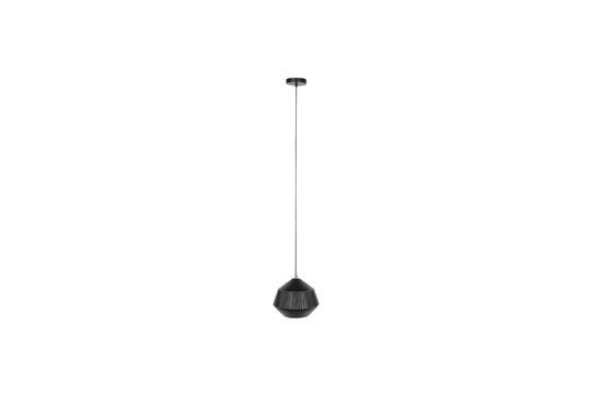 Pendant in black aluminium Aysa Clipped