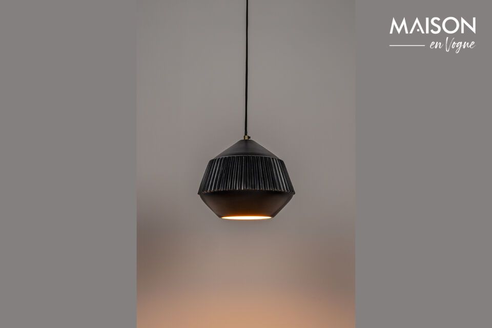 Pendant in black aluminium Aysa White Label