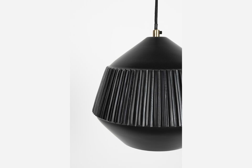 Pendant in black aluminium Aysa - 6