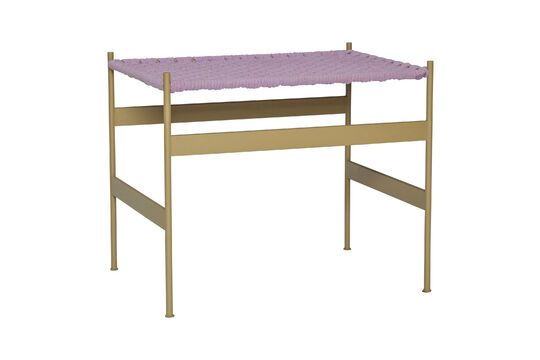 Peri ochre cotton bench Clipped