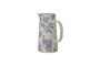 Miniature Petunia blue stoneware pitcher Clipped