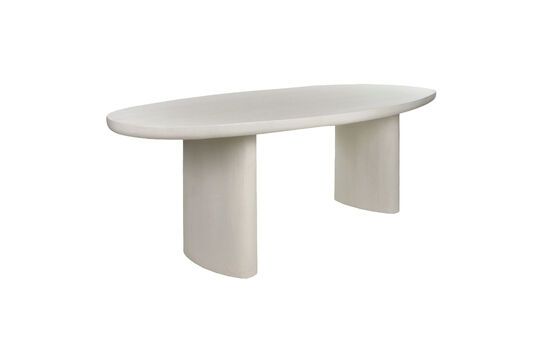 Piastro white plaster table Clipped