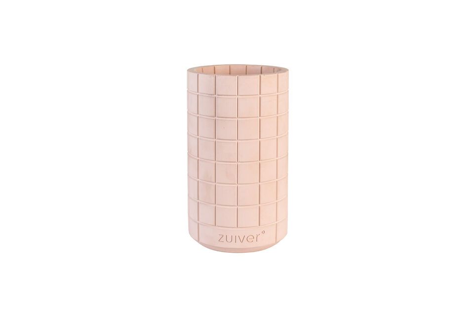 Pink concrete vase 26 cm Fajen Zuiver