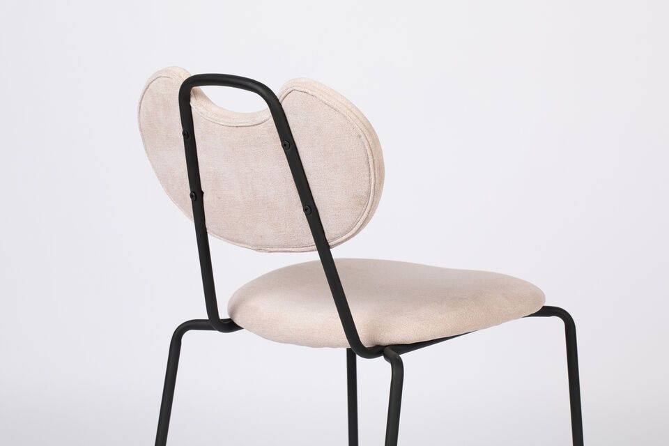 Pink fabric chair Aspen - 8