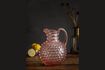 Miniature Pink glass decanter Diamant 1