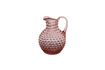 Miniature Pink glass decanter Diamant 2