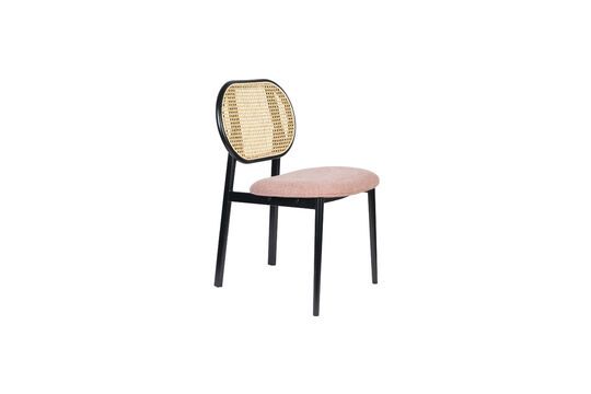 Pink rattan chair Spike Clipped