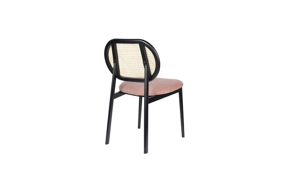 Pink rattan chair Spike - 5