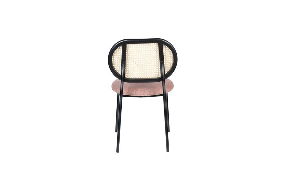 Pink rattan chair Spike - 6