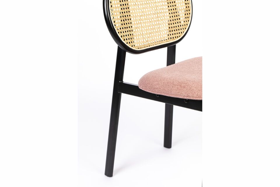 Pink rattan chair Spike - 10