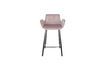 Miniature Pink velvet counter chair Brit 6