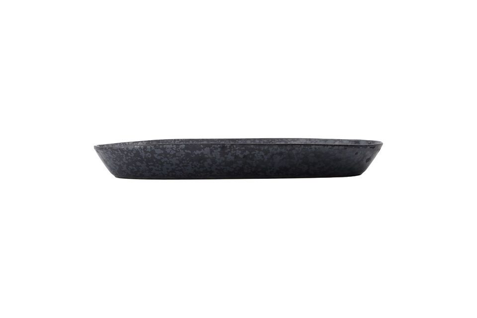 Pion black stoneware tray House Doctor