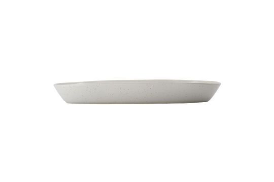 Pion white stoneware tray Clipped