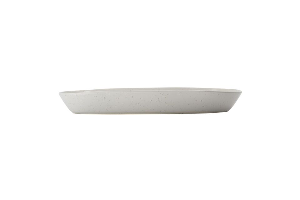 Pion white stoneware tray House Doctor