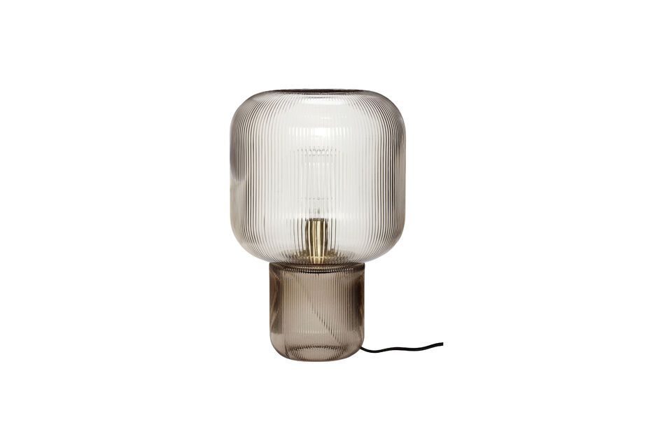 Pirum brown glass table lamp Hübsch