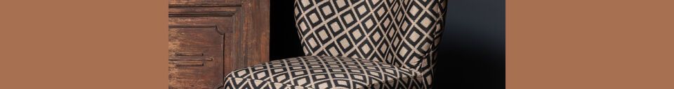 Material Details Pisco brown wooden armchair