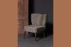 Miniature Pisco brown wooden armchair 1