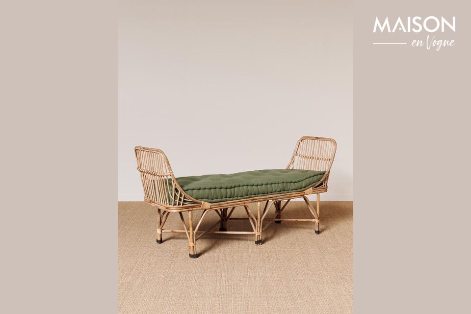 Comfort and natural style with our rattan bench seat.