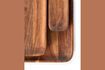 Miniature Planki cognac acacia wood tray 5