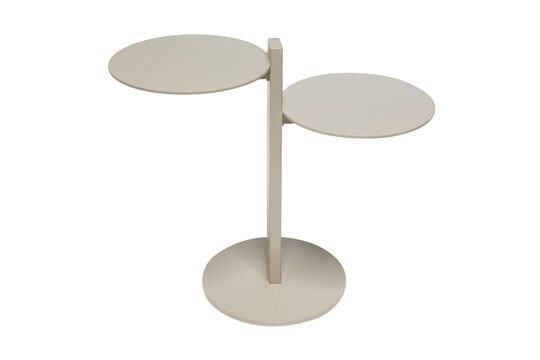 Platform sand metal side table Clipped