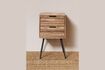 Miniature Pocket brown teak bedside table 3