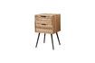 Miniature Pocket brown teak bedside table 1