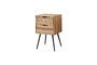 Miniature Pocket brown teak bedside table Clipped