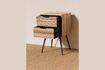 Miniature Pocket brown teak bedside table 4