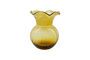 Miniature Pomp amber glass vase Clipped