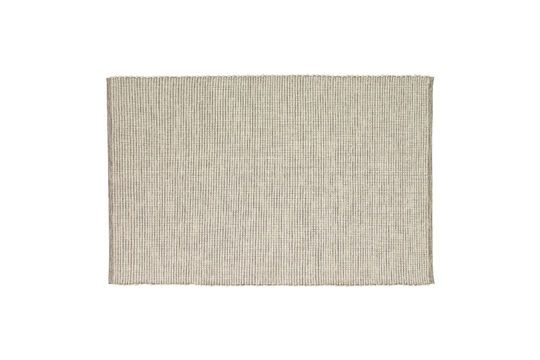 Poppy woolgrey and off-white rug Clipped