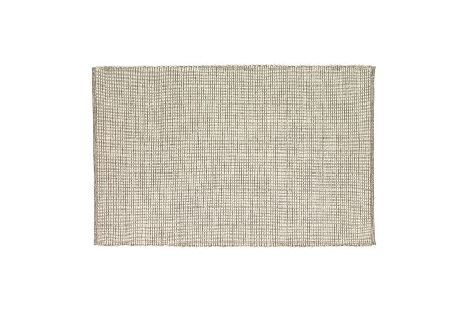 Poppy woolgrey and off-white rug Hübsch