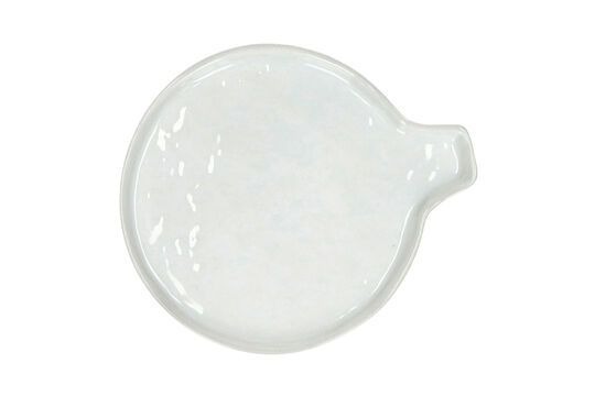 Porcelain spoon plate white Porcelino White Clipped